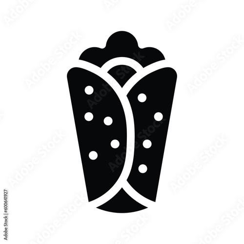 kebab glyph icon illustration vector graphic