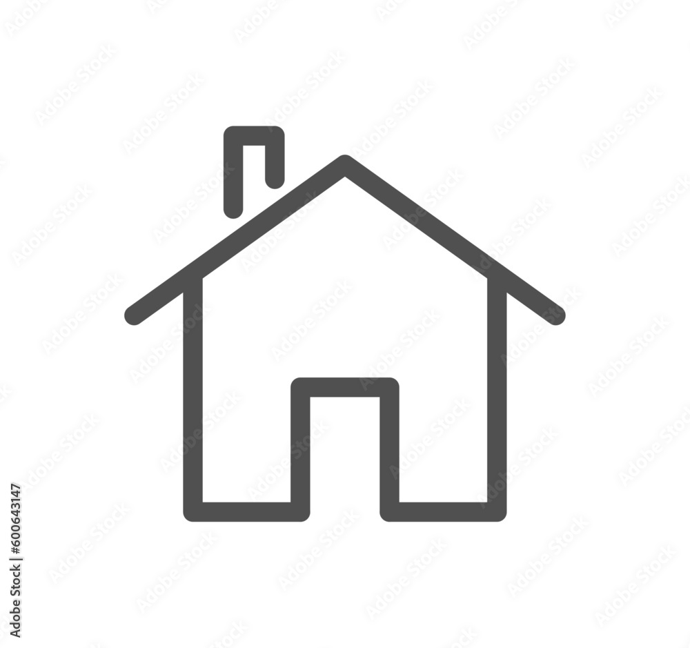 Smart house related icon outline and linear vector. Smart house related icon outline and linear vector.