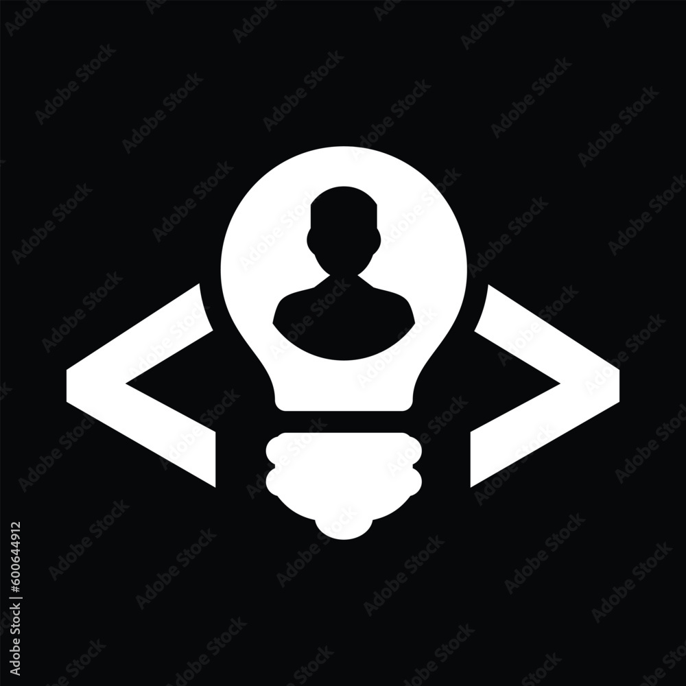 User in a bulb icon User in a bulb icon