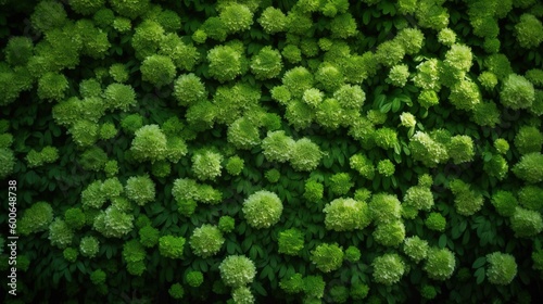  a very close up view of a bunch of green plants. generative ai