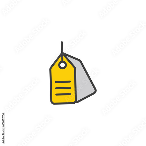 Price Tag icon design with white background stock illustration