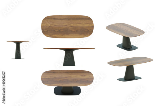 Table long wooden top Cutout png 