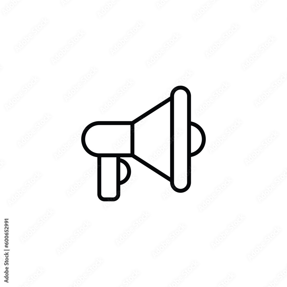 Megaphone icon design with white background stock illustration Megaphone icon design with white background stock illustration