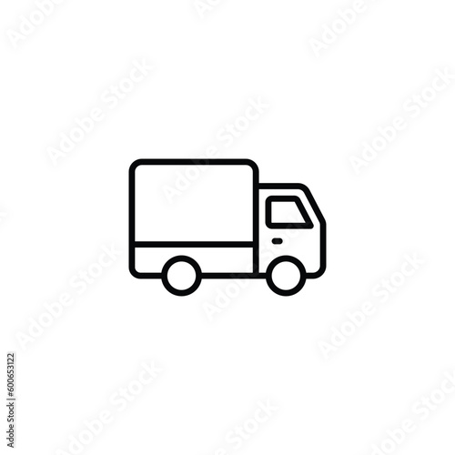 Truck icon design with white background stock illustration