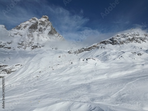 ski resort in the mountains