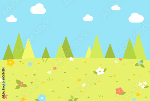 背景イラスト_草原