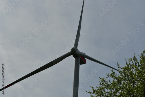 Wind energy Plant in German Forest Detail © Andreas