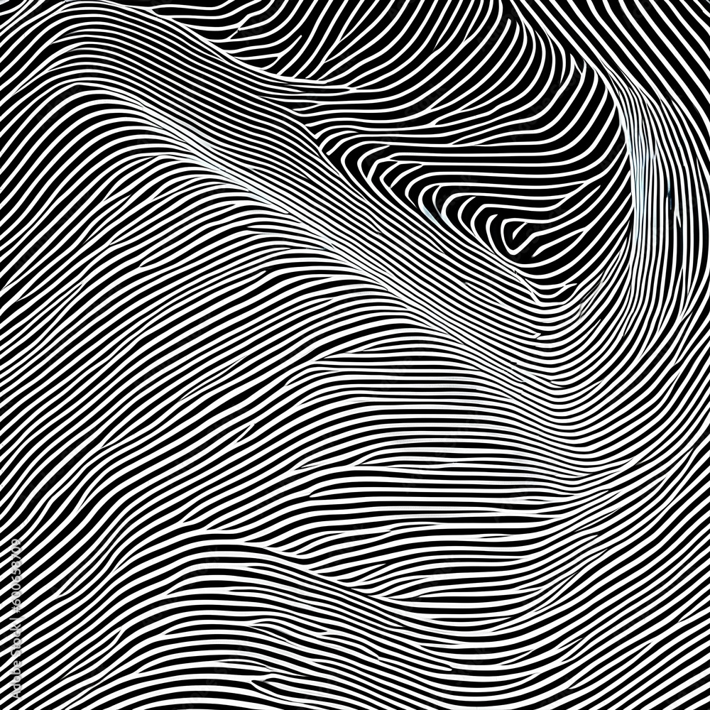 A minimalistic pattern of white lines on a black background5, Generative AI A minimalistic pattern of white lines on a black background5, Generative AI