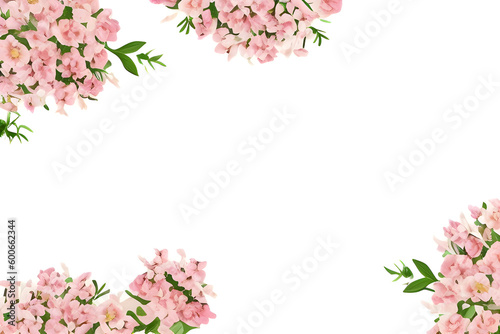 ai-generated, illustration of a flower frame © freelanceartist