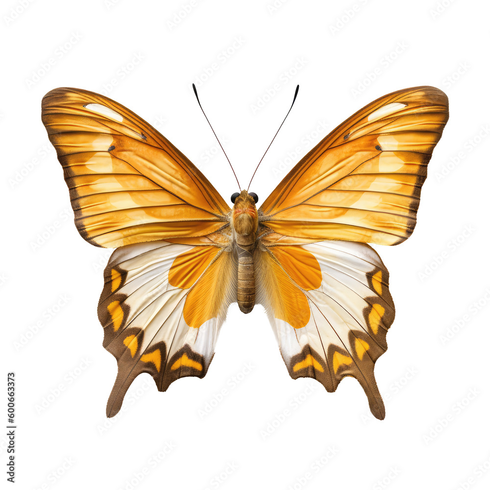 Golden kaiser i hind butterfly isolated on white Golden kaiser i hind butterfly isolated on white