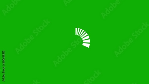 Digital buffering symbol motion graphics with green screen background photo