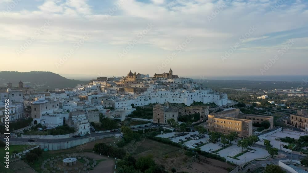 View of Ostuni white town, Brindisi, Puglia (Apulia), Italy, Europe. Old Town is Ostuni's citadel. Ostuni is referred to as the White Town. Ostuni white town skyline and church, Brindisi, Italy. View of Ostuni white town, Brindisi, Puglia (Apulia), Italy, Europe. Old Town is Ostuni's citadel. Ostuni is referred to as the White Town. Ostuni white town skyline and church, Brindisi, Italy.