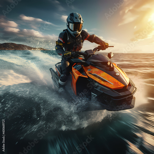 Jet Ski. Generative AI