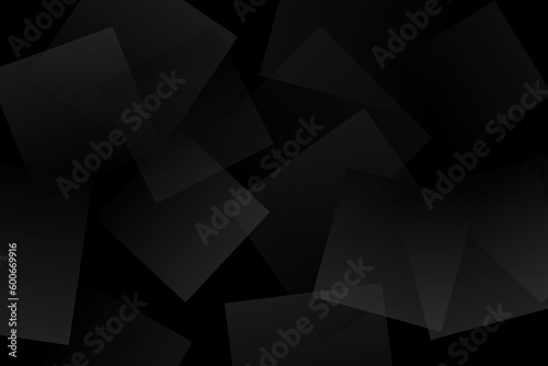 Black and White Abstract Geometric Background Vector Illustration Square Shape Grey Dark Gradient Transparent Business Backdrop Copy Space For Text Design © Suttiporn