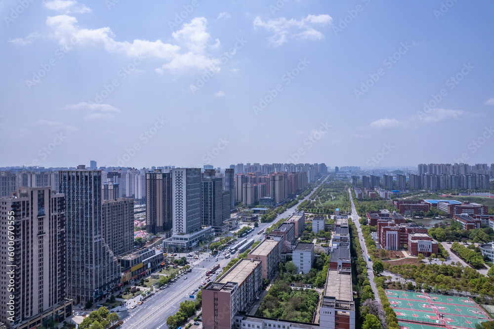 Cityscape of Tianyuan District, Zhuzhou, Hunan Province, China