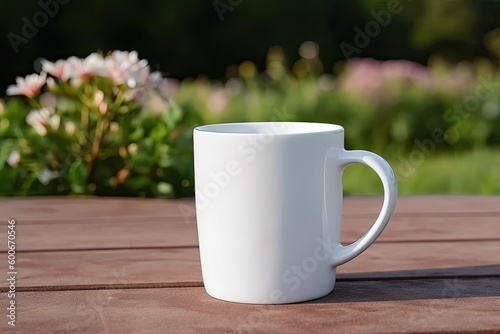 Coffee white ceramic mug, blank Mug MockUp, Coffee Cup 