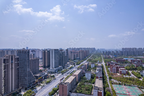 Cityscape of Tianyuan District, Zhuzhou, Hunan Province, China