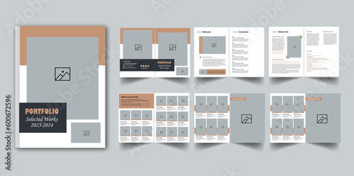 Modern Portfolio Layout & Multipurpose company product catalogue design template, clean and modern furniture catalog brochure design.