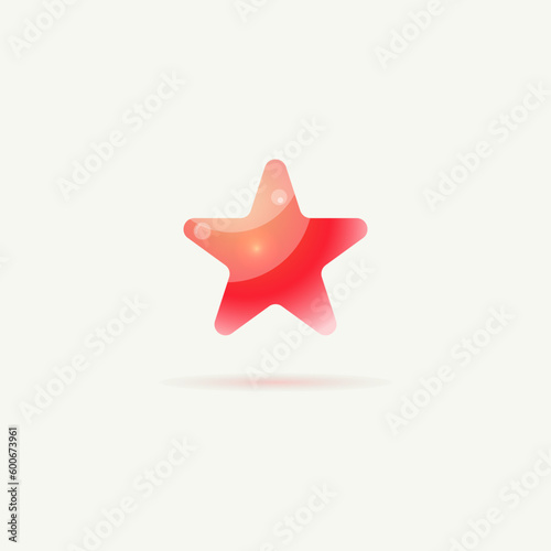 3d glass vector icon.