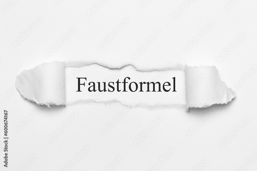 Faustformel	