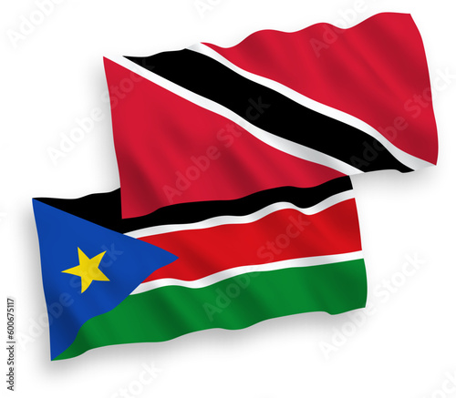 Flags of Republic of Trinidad and Tobago and Republic of South Sudan on a white background Free Download Flags of Republic of Trinidad and Tobago and Republic of South Sudan on a white background - GFXLoad