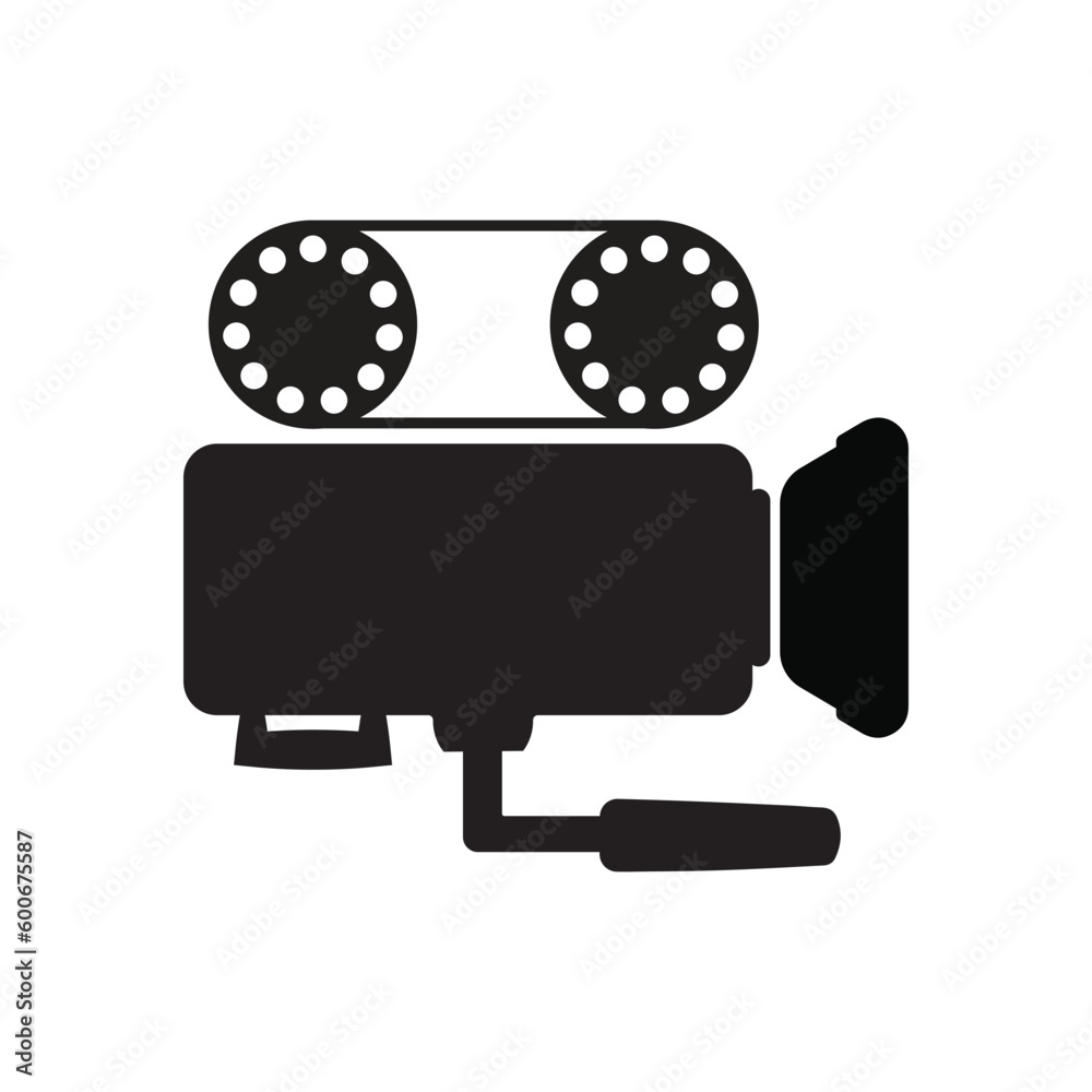 Media camera icon video camera vector movie camera illustration. Media camera icon video camera vector movie camera illustration.