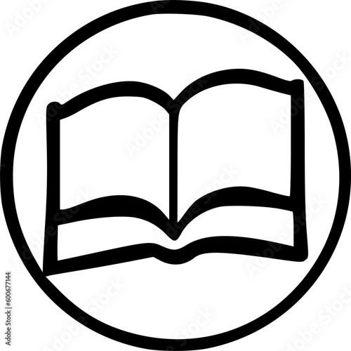book icon vector symbol design illustration