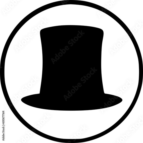 top hat icon vector symbol design illustration