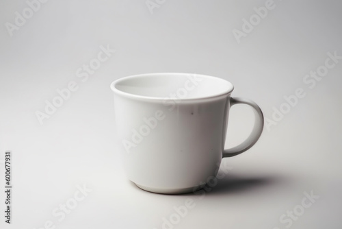white cup isolated on white