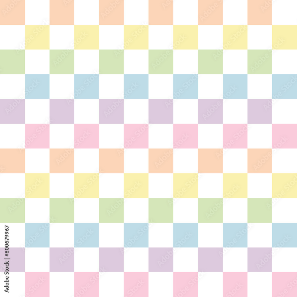 pastel seamless checker pattern in rainbow color, png illustration with transparent background. pastel seamless checker pattern in rainbow color, png illustration with transparent background.
