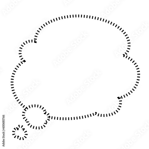 波線の漫画の吹き出し