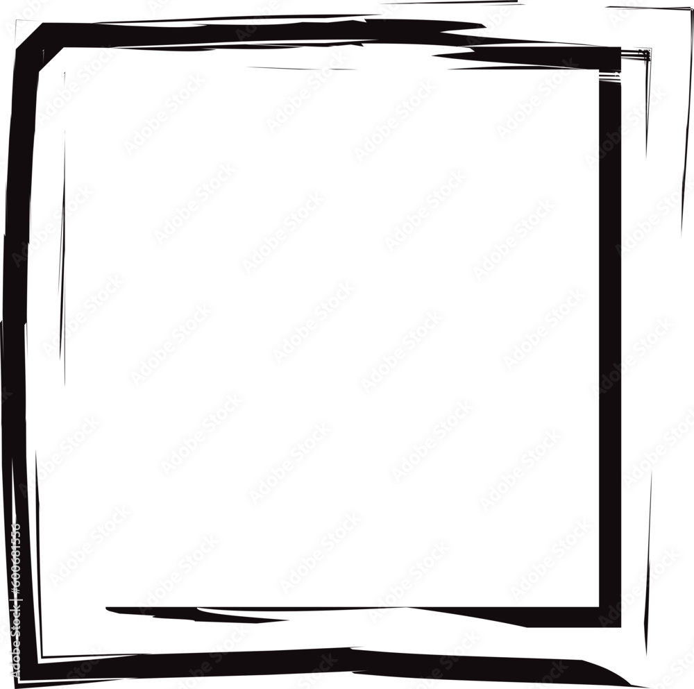 Abstract black paint brushstroke square on transparent background. Spots for grunge design. Can change color. Abstract black paint brushstroke square on transparent background. Spots for grunge design. Can change color.