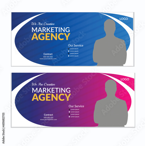 Modern  Facebook Banner Design template