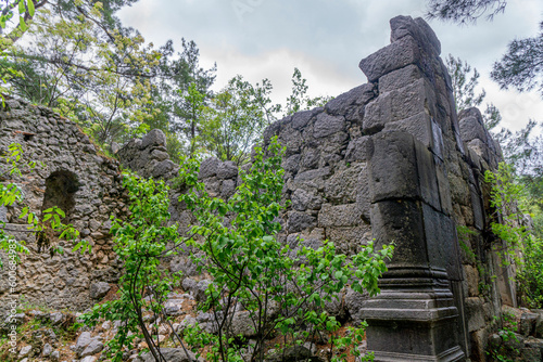 The scenic views from Trabenna, which was a city in ancient Lycia, at the border with Pamphylia, near Sivri Dağ and Geyikbayırı, the rock climbing center, Antalya