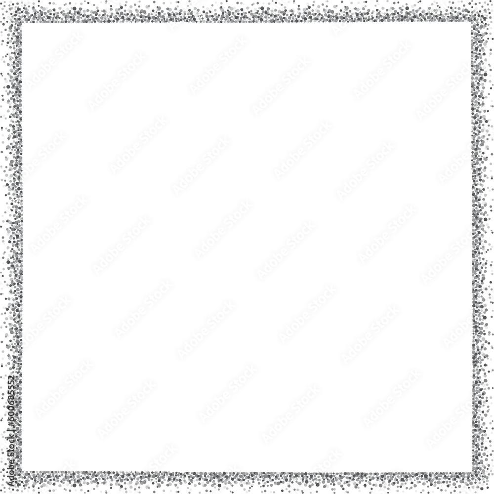 ภาพประกอบสต็อก Square frame with small fading dots, gray. A square ...