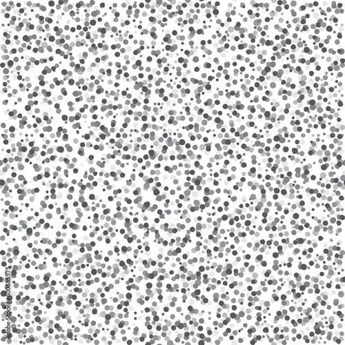 Square filled with small dots, gray. A square to use as a background for your designs, made with messy and irregular gray dots.