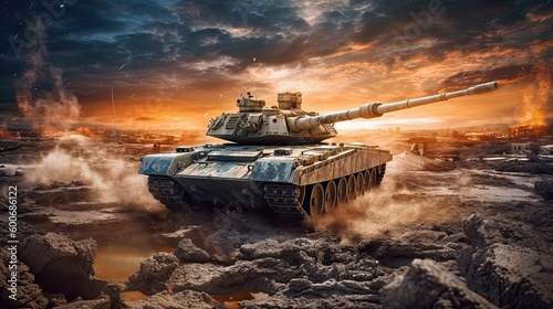 Battlefield Dynamics: Military Tank Action, War Conflict, Armor Strength, Tactical Maneuvers, Advanced Defense Systems