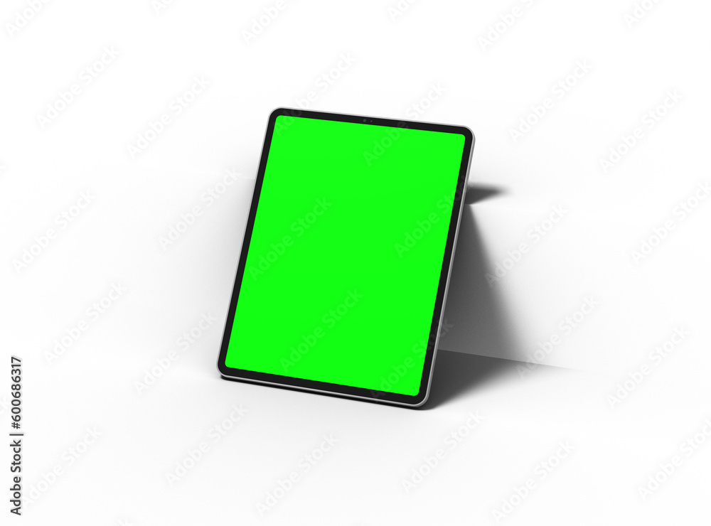 Customizable mockup of a luxury tablet with changeable screen design on transparent background. 3D Render Customizable mockup of a luxury tablet with changeable screen design on transparent background. 3D Render