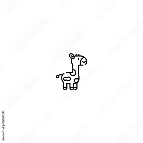 giraffe icon with black color