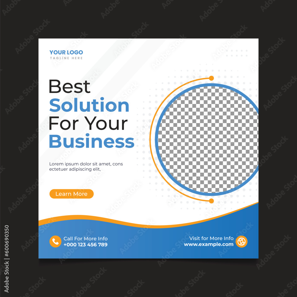 Digital marketing agency and business marketing promotion social media post template.
Digital marketing agency and business marketing promotion social media post template.