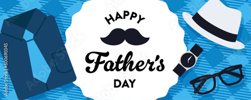 父の日のためのベクターイラスト。バナーやポスターに。