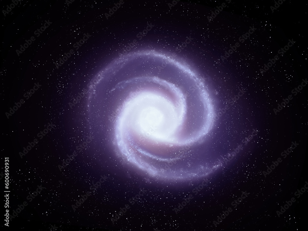 Galaxy vortex on the background of space. Abstract science background.