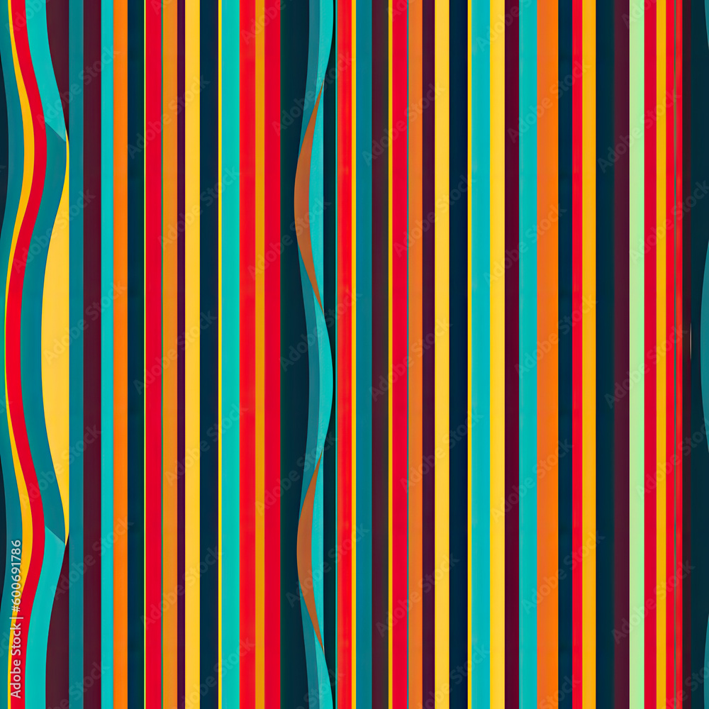 Obraz premium Beautiful Colorful Stripes Pattern Seamless Texture