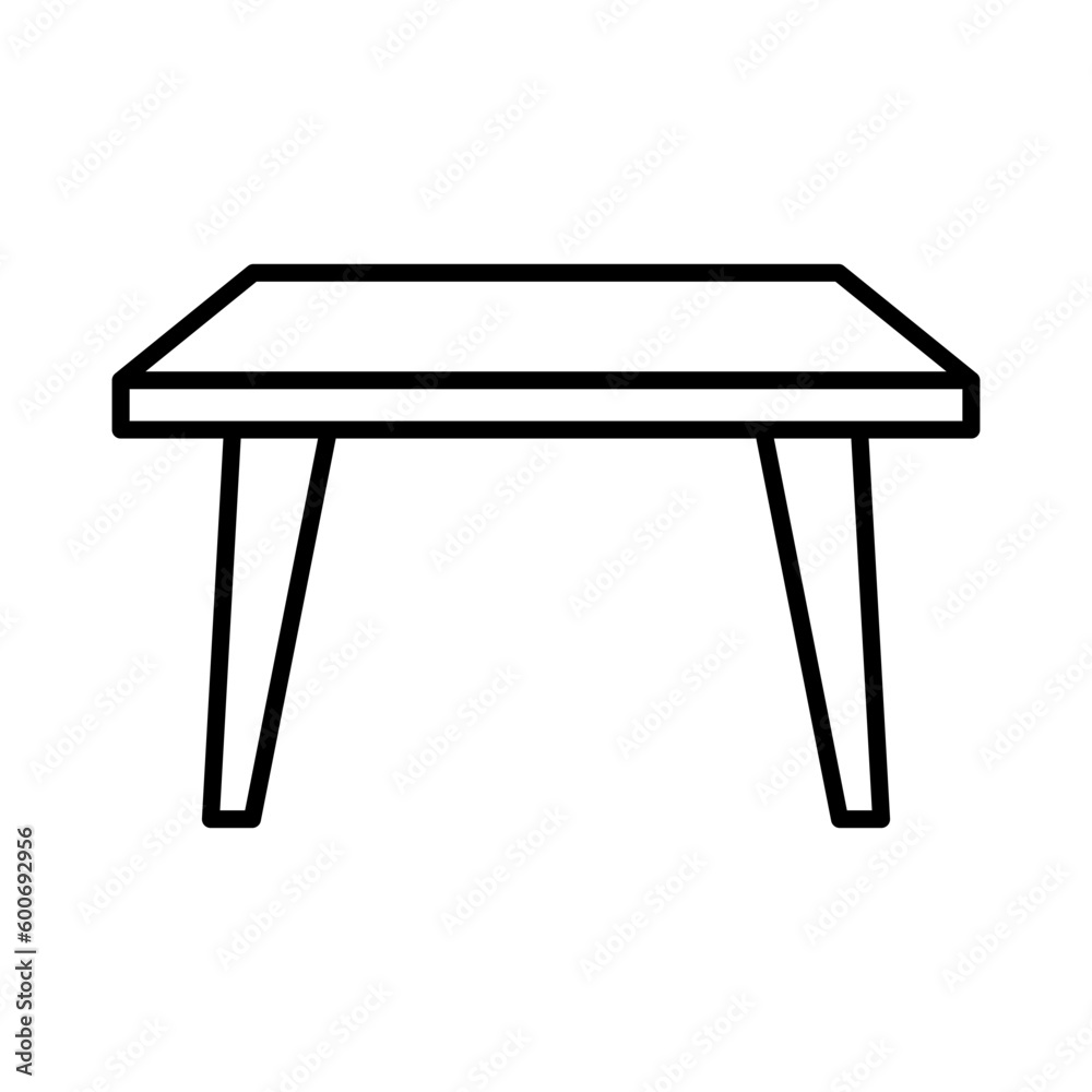 Table icon vector on trendy design Table icon vector on trendy design