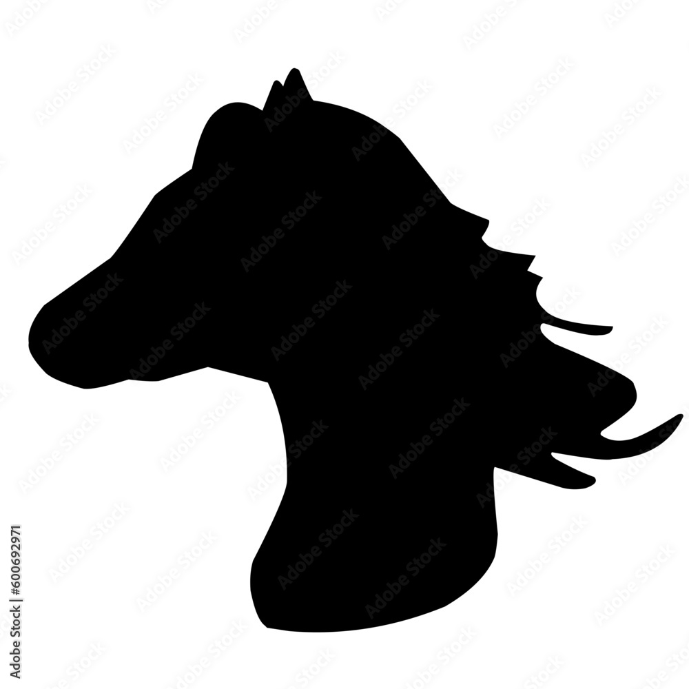 Horse Heads Silhouette 