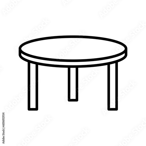 Table icon vector on trendy design