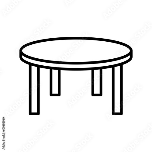 Table icon vector on trendy design