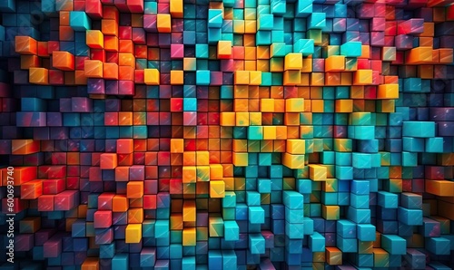 Photo abstract texture of colorful concept background, generative AI