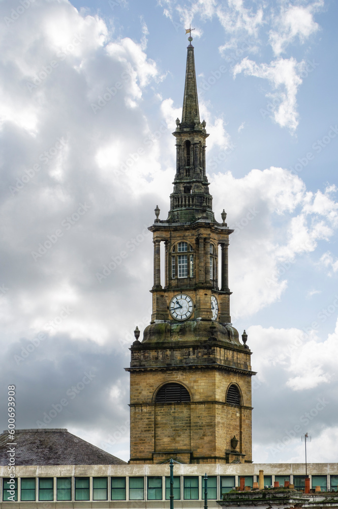 Steeple of All Saints Church, Newcastle, UK