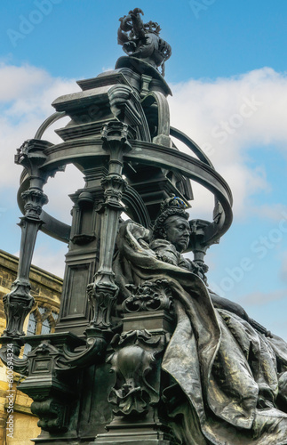 statue of Queen Victoria in St.Nicholas Square in the city of Newcastle